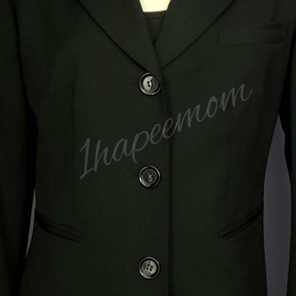 Lafayette 148 New York | Wool | Blazer | Black - Picture 4 of 8